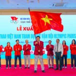 Lễ xuất quân Đoàn thể thao Việt Nam (TTVN) tham dự Olympic Paris 2024 diễn ra ngày 17/7 tại Hà Nội