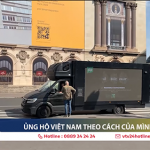 Xe quảng cáo LEDs của MILO được đưa tin trên bản tin thời sự VTV1 tối 2/8. Nguồn: VTV1