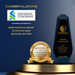 Standard Chartered named Most Inspiring Brand in Vietnam in Banking for third consecutive year