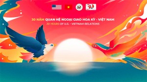 Logo kỷ niệm 30 năm quan hệ ngoại giao giữa hai nước