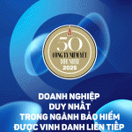 Bảo Việt - doanh nghiệp duy nhất trong ngành bảo hiểm được vinh danh liên tiếp trong “Danh sách 50 công ty niêm yết tốt nhất Việt Nam” (2013-2025)