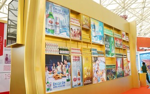 Các sản phẩm của SABECO được giới thiệu tại triễn lãm