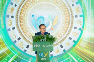 Ông Nguyễn Hoàng Giang phát biểu về việc lấy ESG làm định hướng xuyên suốt trong chiến lược phát triển của doanh nghiệp