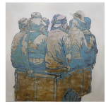 Tác phẩm “Gắn kết tạm thời” của nghệ sĩ Cao Văn Thục đạt giải thưởng UOB Painting of the Year năm 2025 (Việt Nam), hạng mục Nghệ sĩ Thành danh