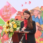 Bà Patsy Lim, Phó Tổng Giám đốc phụ trách Marketing của SABECO phát biểu tại sự kiện