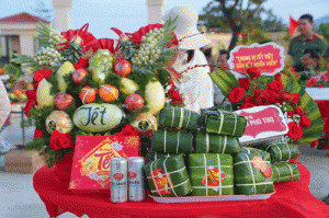 Mâm cỗ Tết từ phần thi của người dân tỉnh Đắk Lắk