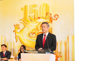 Ông Tan Teck Chuan Lester, Tổng Giám đốc SABECO chia sẻ tại Đại hội đồng Cổ đông Thường niên 2026 của SABECO