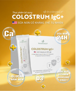 Thực phẩm bổ sung Colostrum IgG+ của Nu Skin Việt Nam được phát triển với nguồn sữa non 24 giờ đầu từ Hoa Kỳ, kết hợp Beta Glucan từ nấm men, Vitamin D3, Calcium cùng các vitamin và khoáng chất thiết yếu. (Ảnh: Nu Skin Việt Nam)