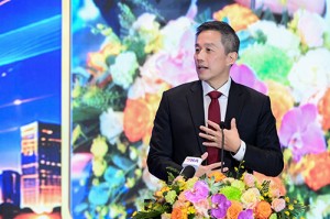 Ông Lester Tan, Tổng giám đốc SABECO, đại diện chia sẻ góc nhìn từ phía doanh nghiệp tại diễn đàn (Ảnh: BTC)